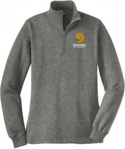 Sport-Tek Ladies 1/4-Zip Sweatshirt, Vintage Heather